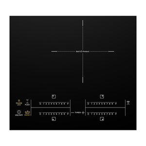 Westinghouse WHI645BC 60cm 4-Zone Induction Cooktop, Control panel view