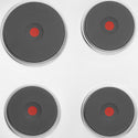 Westinghouse WHS642SA 60cm Electric Solid Cooktop, Cooktop view