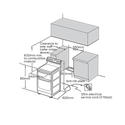 Westinghouse WLE525WB 54cm Freestanding Cooker with Coil Hob and Fan Forced Oven, Dimensions