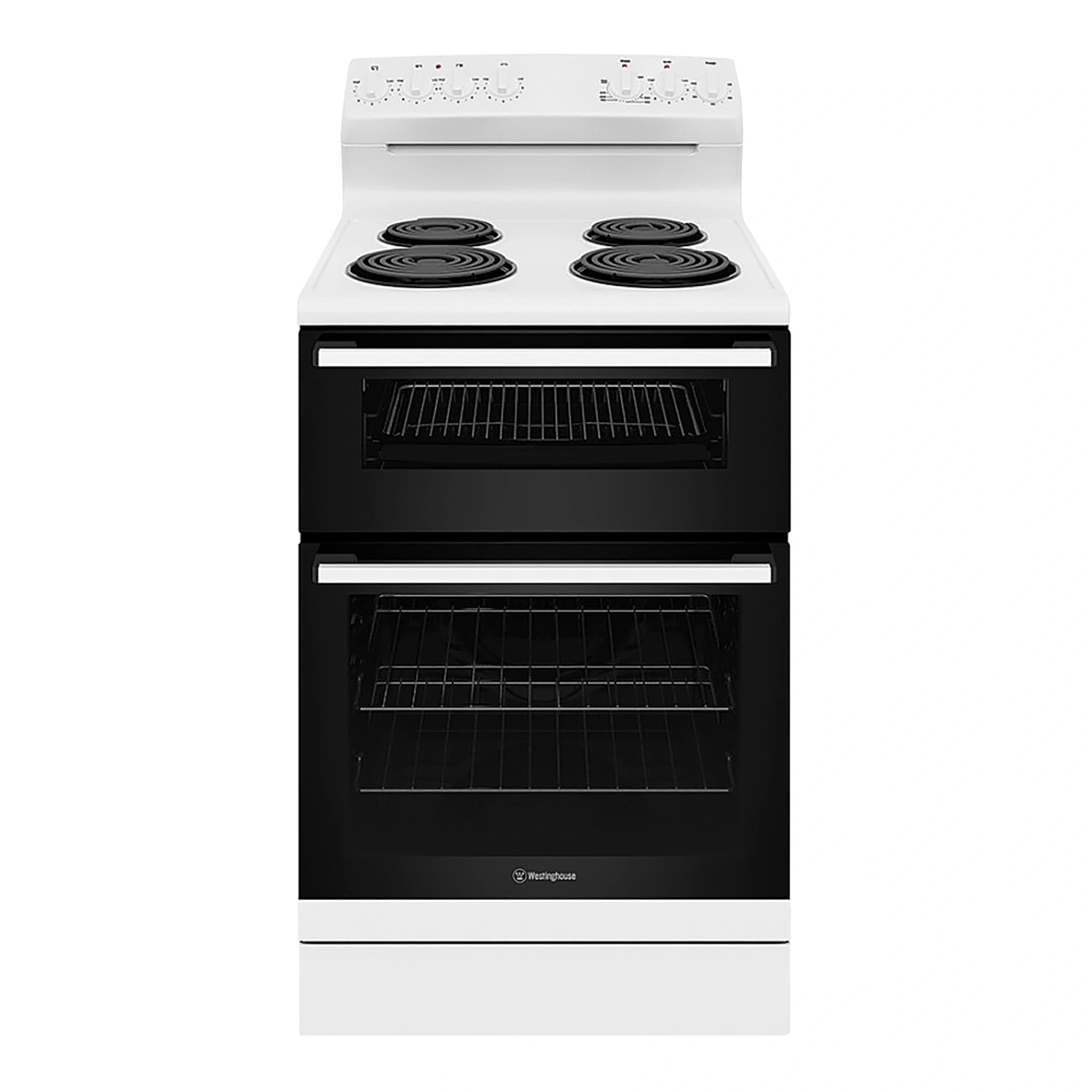Westinghouse 60 cm Freestanding Electric Oven White WLE622WC, Front View