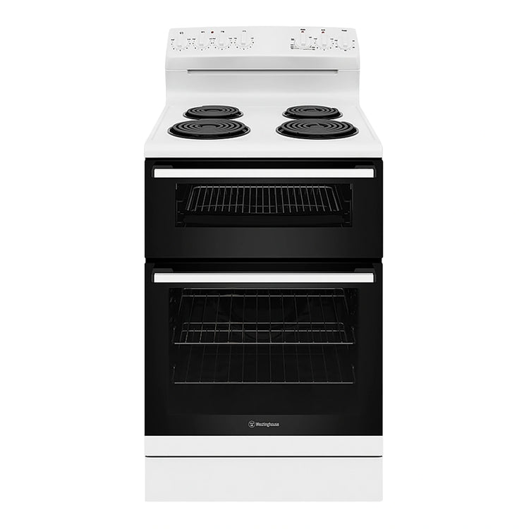 Westinghouse 60 cm Freestanding Electric Oven White WLE622WC, Front View