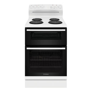 Westinghouse 60 cm Freestanding Electric Oven White WLE622WC, Front View