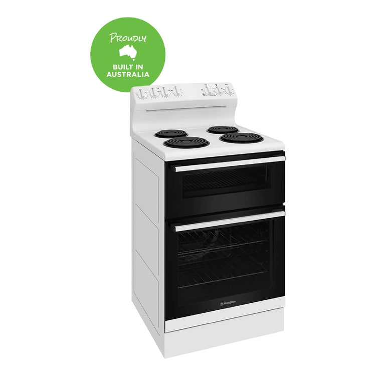 Westinghouse 60 cm Freestanding Electric Oven White WLE622WC, Left View
