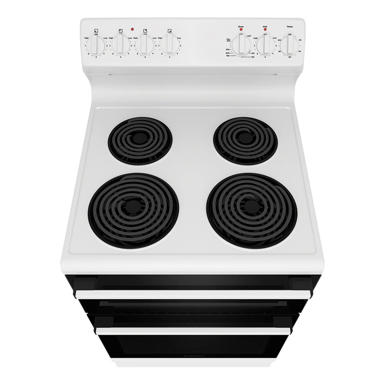 Westinghouse 60 cm Freestanding Electric Oven White WLE622WC, Top View