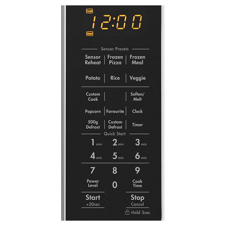 Westinghouse WMF4102SA 41L Countertop Microwave Oven, Control panel view