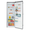 Westinghouse WRB3504SA 355L Upright Fridge Stainless Steel, Front view with doors open