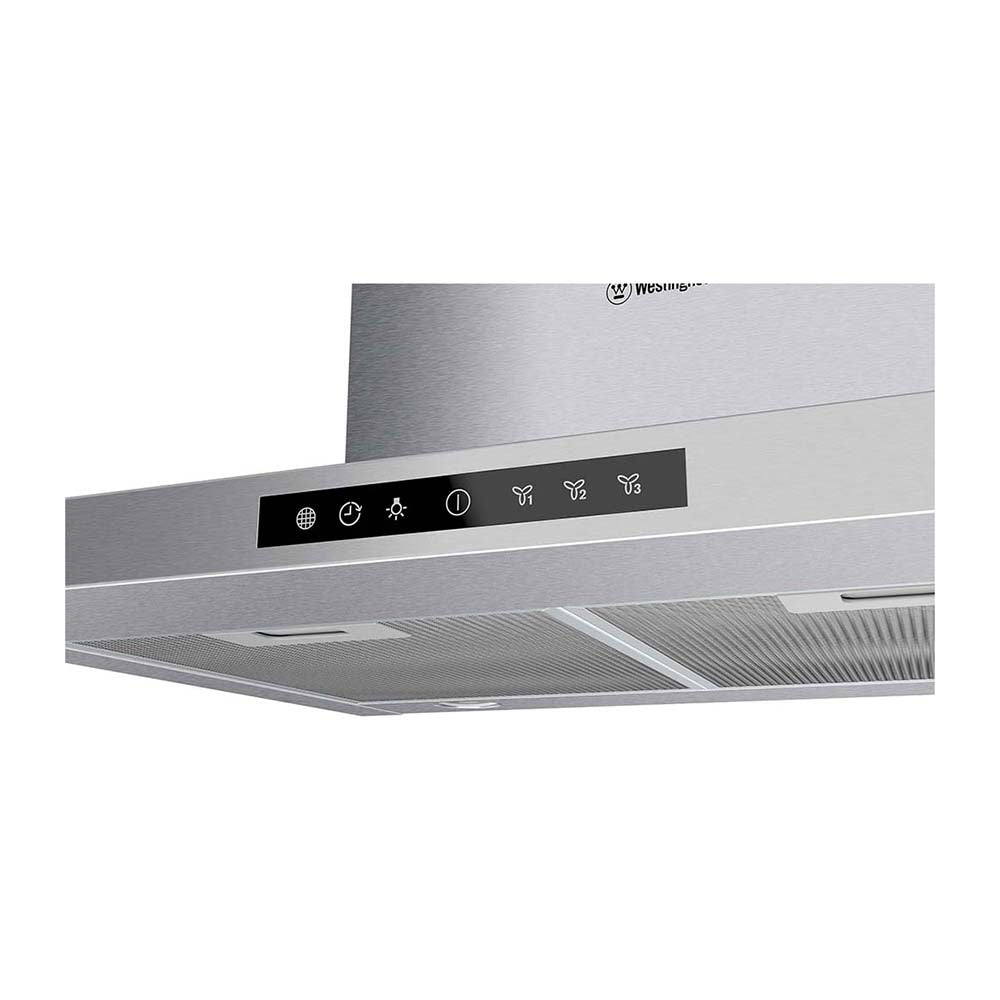 Westinghouse 60cm Canopy Rangehood Stainless Steel WRC614SC, Control panel  view