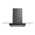 Westinghouse 90cm Canopy Rangehood Dark Steel WRCG914BC, Front view