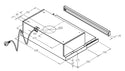 Westinghouse WRH608IS 60cm 600mm Slide Out Rangehood - Twin Motor, Dimensions