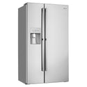 Westinghouse 610L Side By Side Fridge Stainless Steel WSE6170SA, Front right view
