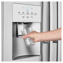 Westinghouse 610L Side By Side Fridge Stainless Steel WSE6170SA, Water dispenser view