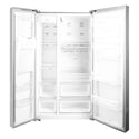 Westinghouse 610L Side By Side Fridge Stainless Steel WSE6170SA, Front view with open doors