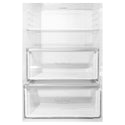 Westinghouse WSE6900WA 612L Side By Side Fridge White, Glass shelf and vegetable crisper drawer view 