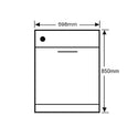 Westinghouse WSF6606W 60cm White Freestanding Dishwasher