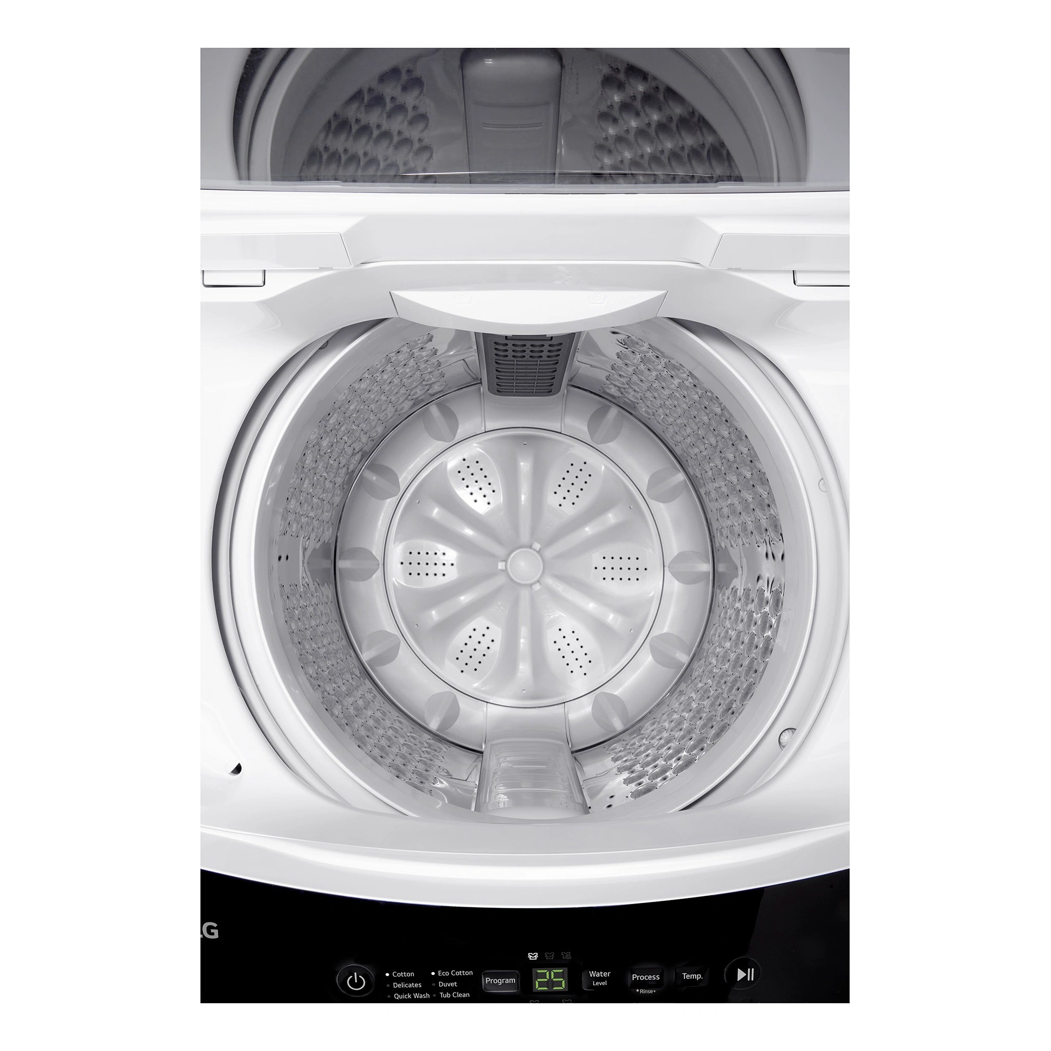 LG 8.5KG Top Load Washer - Smart Inverter WTL185W, Top View With Door Open 2