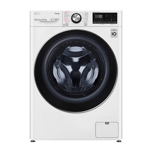 LG 10kg/6kg Series 9 Washer Dryer Combo WVC9-1410W, Front view
