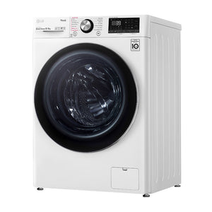 LG 10kg/6kg Series 9 Washer Dryer Combo WVC9-1410W, Front left view