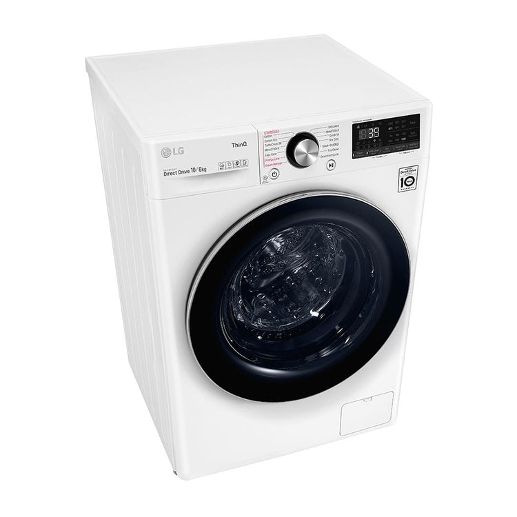 LG 10kg/6kg Series 9 Washer Dryer Combo WVC9-1410W, Front top right view 1