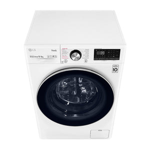 LG 10kg/6kg Series 9 Washer Dryer Combo WVC9-1410W, Front top view