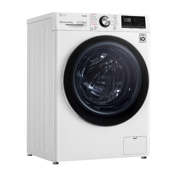 LG 10kg/6kg Series 9 Washer Dryer Combo WVC9-1410W, Front right view