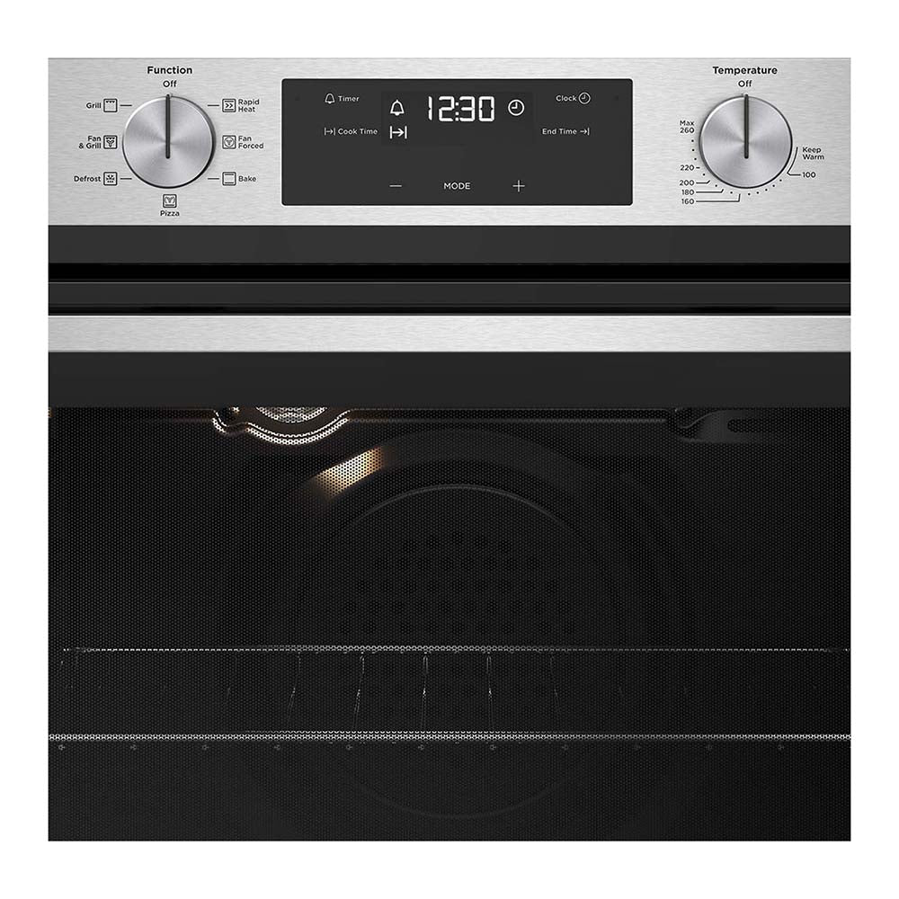 Westinghouse WVE615SC 60Cm Multifunctional Oven, Control panel view