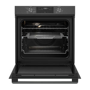 Westinghouse WVE617DSC 60cm Dark Stainless Steel 8-Function Electric Oven, Front open
