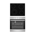 Westinghouse WVE645S 60cm Electric Built-In Oven & 60cm Ceramic Cooktop Pack, Front and Top view