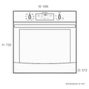 Westinghouse WVE655W White 60 cm Multifunction 80L Oven with Separate Grill