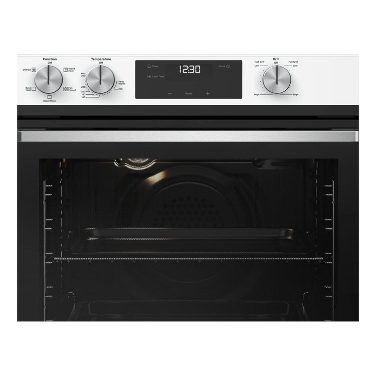 Westinghouse 60cm Multi-Function Oven with Separate Grill White WVE6565WD, Control Panel View