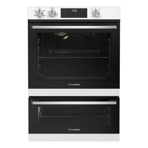 Westinghouse 60cm Multi-Function Oven with Separate Grill White WVE6565WD, Front View