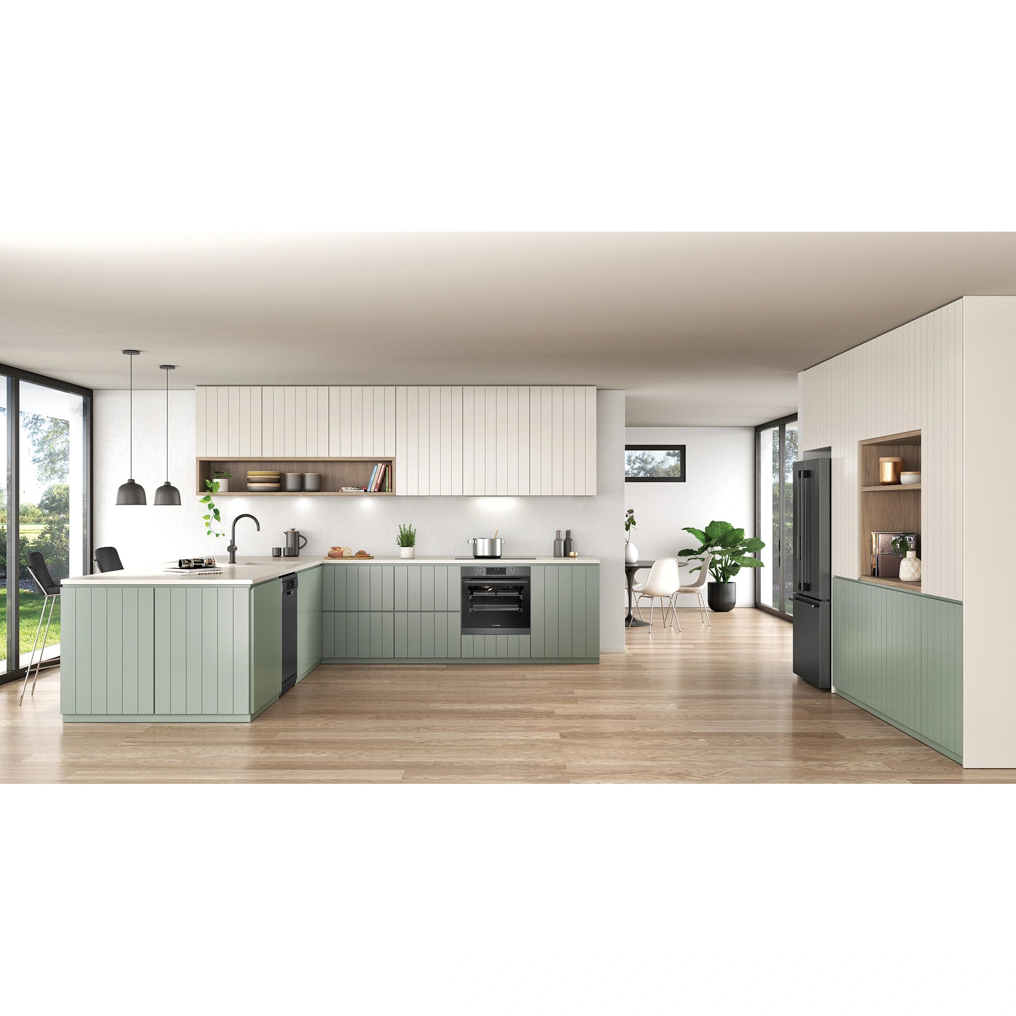 Westinghouse 60cm Multi-Function Pyrolytic Oven with Air Fry and Steam Bake Dark Stainless Steel WVEP6717DD, Lifestyle View