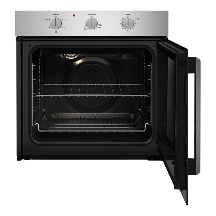 Westinghouse 60cm Right-Opening 5 Function Electric Built-In Oven Steel WVES6314SDR, Ride Side Open View