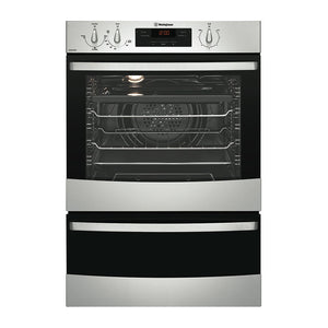 Westinghouse WVG665SNG 60cm Natural Gas Built-In Double Oven, Front view