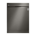 LG XD3A25BS QuadWash 60cm 15 Place Freestanding Dishwasher Black Stainless, Front view
