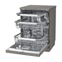 LG XD3A25BS QuadWash 60cm 15 Place Freestanding Dishwasher Black Stainless