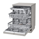 LG XD4B15PS QuadWash 60cm 15 Place Freestanding Dishwasher Platinum Steel