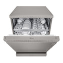 LG XD4B24PS QuadWash 60cm 14 Place Freestanding Dishwasher Platinum Steel