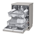 LG XD4B24PS QuadWash 60cm 14 Place Freestanding Dishwasher Platinum Steel