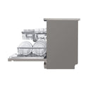 LG XD4B24PS QuadWash 60cm 14 Place Freestanding Dishwasher Platinum Steel