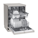 LG XD5B14PS QuadWash 60cm 14 Place Freestanding Dishwasher Platinum Steel