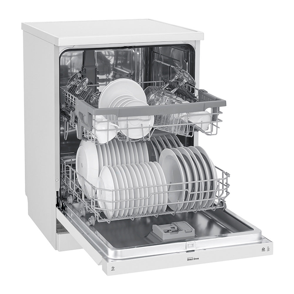 LG XD5B14WH QuadWash 60cm 14 Place Freestanding Dishwasher White