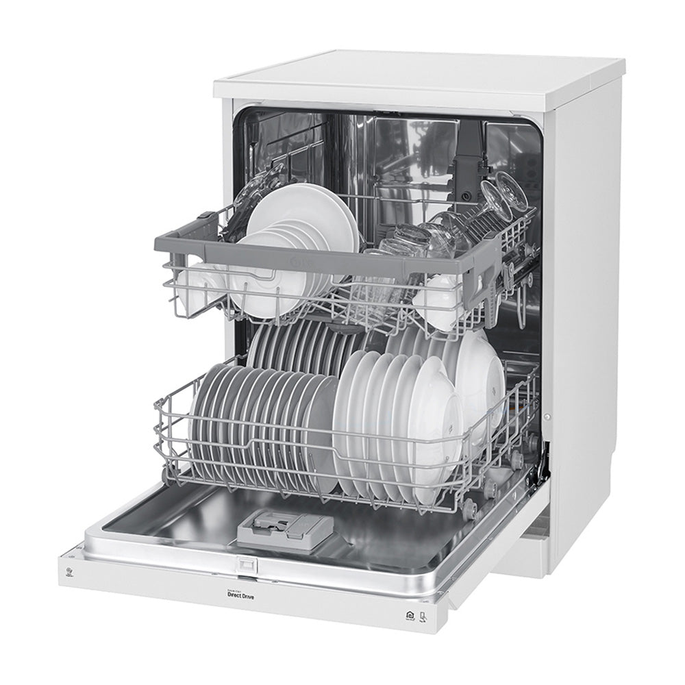 LG XD5B14WH QuadWash 60cm 14 Place Freestanding Dishwasher White