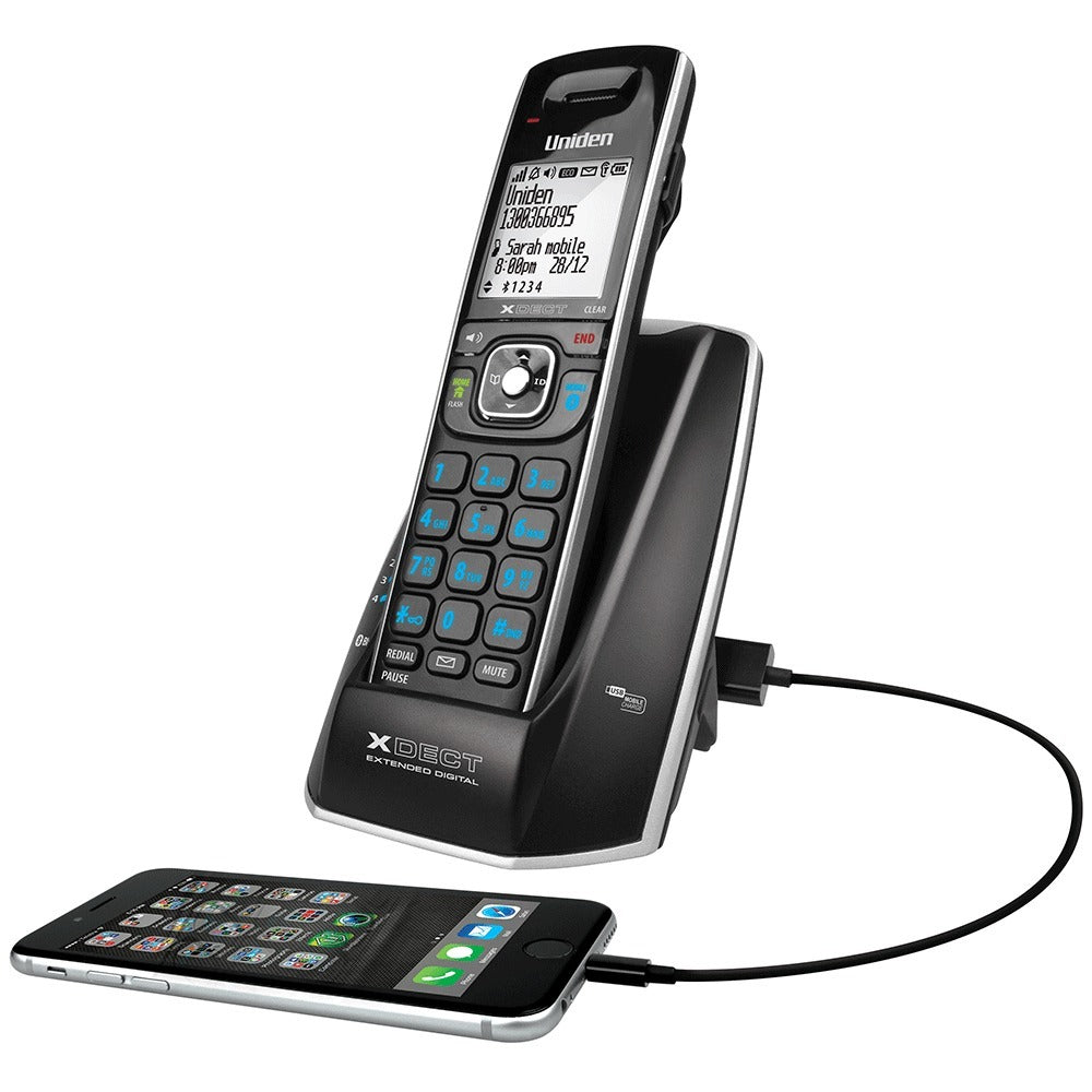 Codelens Phones Uniden XDECT8315 Single Handset Digital Cordless Phone System Bluetoot