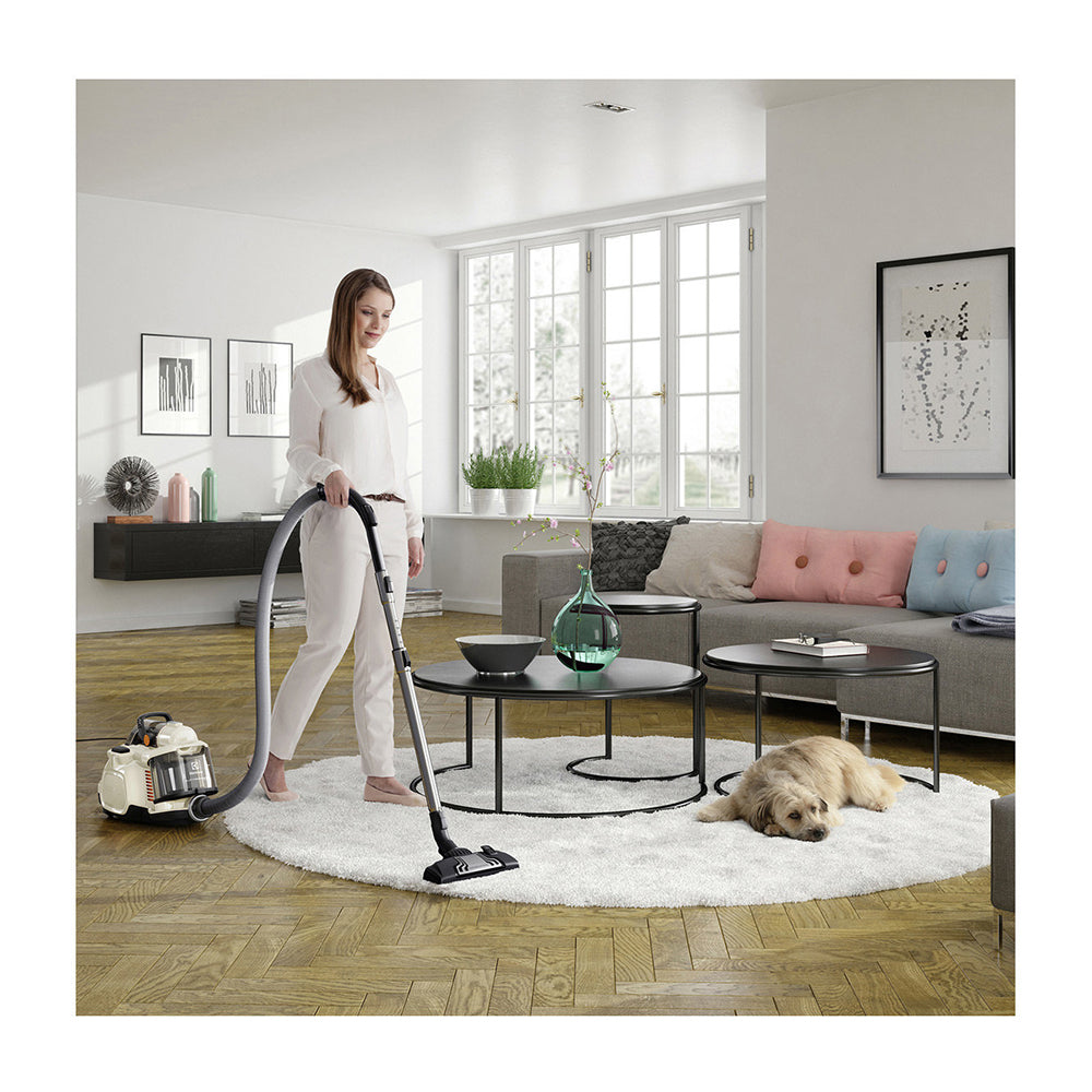 Electrolux ZSP4303PET SilentPerformer Cyclonic Animal Bagless Shell White Vacuum Cleaner